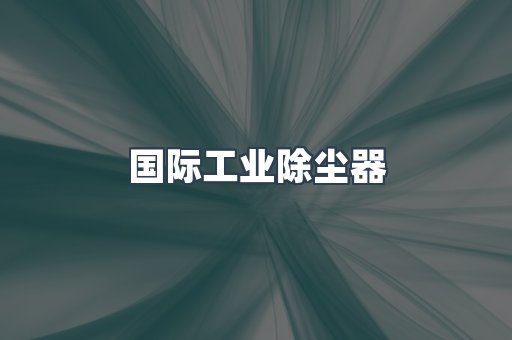 国际工业除尘器